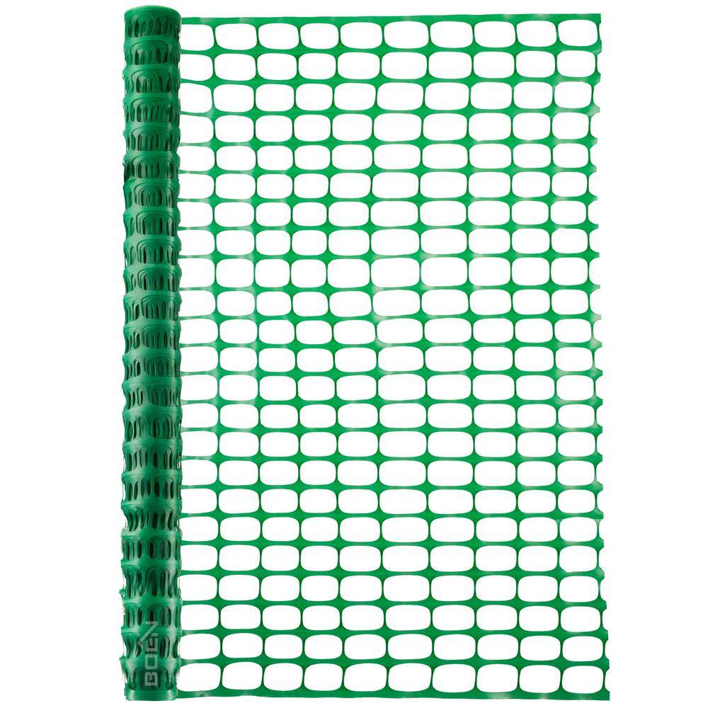 BOEN 4 ft. x 100 ft. Green Construction SnowSafety Barrier Fence SF-4101