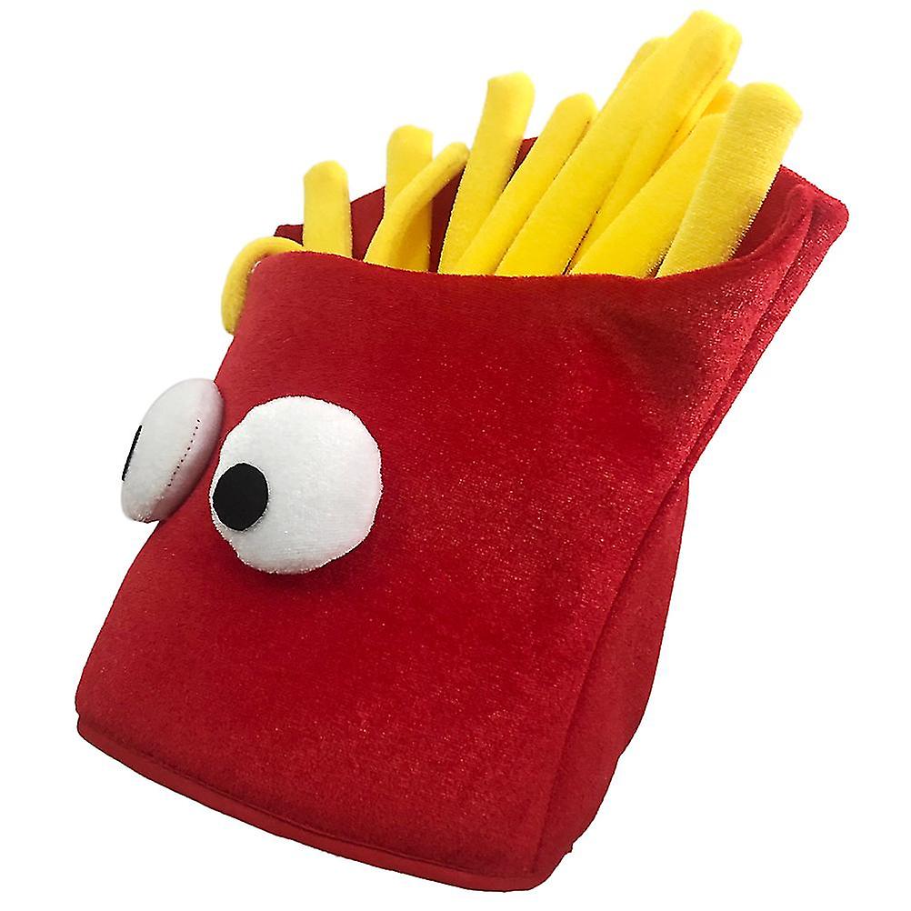 Halloween French Fries Fancy Hat French Fries Shaped Fast Food Hat Carnival Christmas Party Dress Up Costume Accessory