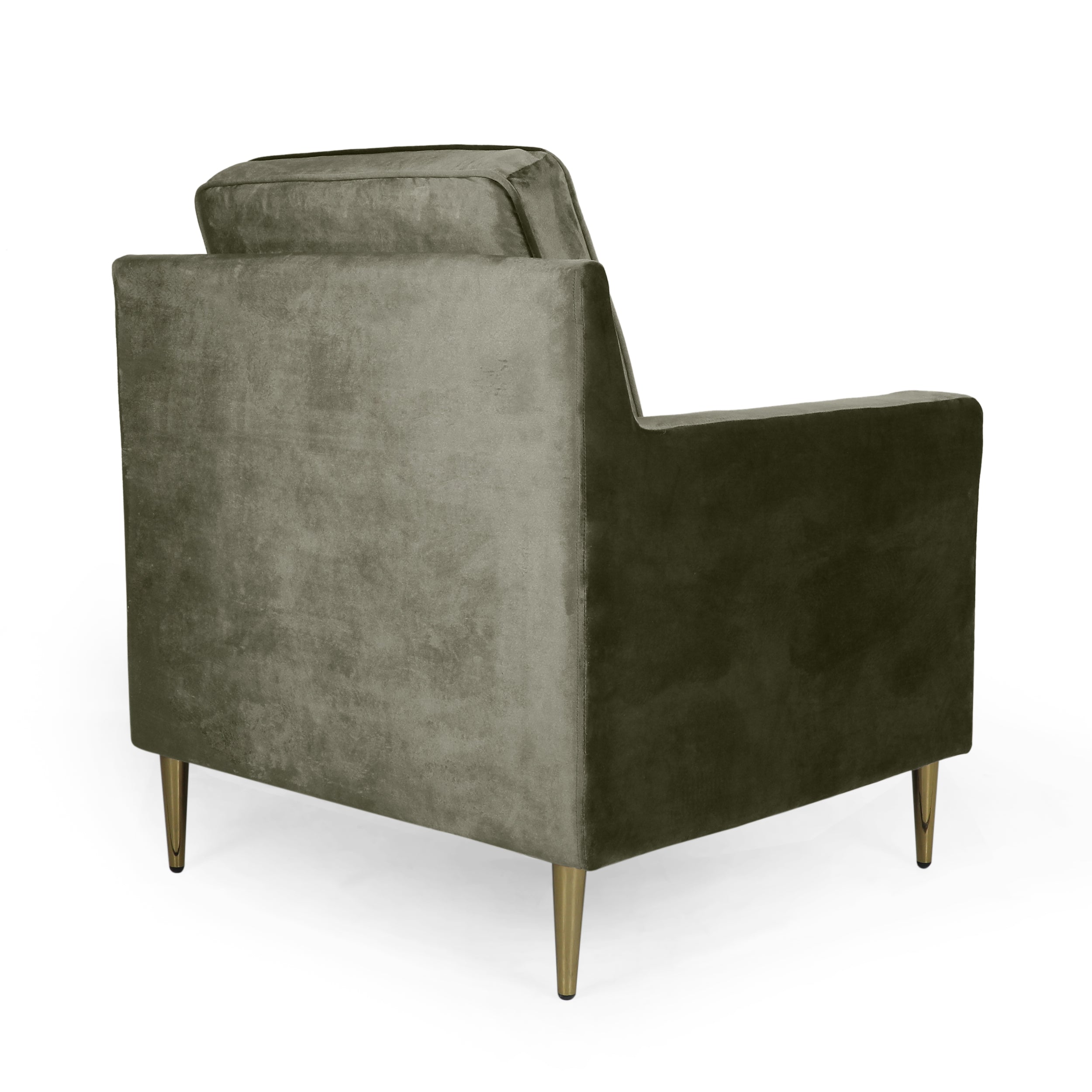 Taylea Modern Glam Tufted Velvet Club Chair