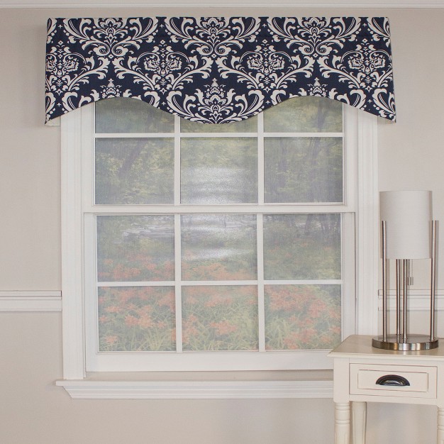 Rod Pocket Valance 50 quot X 17 quot Navy By Rlf Home