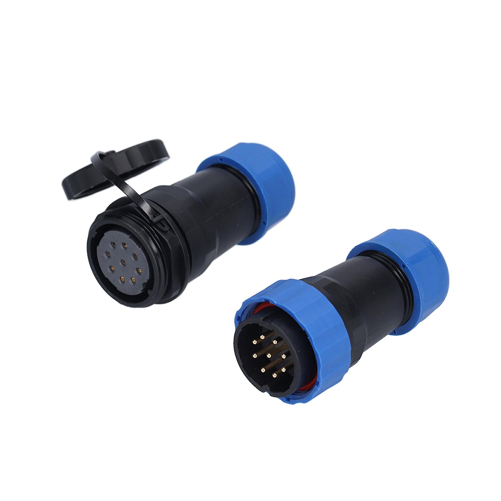 Waterproof Aviation Connector Pa66 Pa6 Oxidation Resistance Sp28 Ip68 Waterproof Connector9 Pin