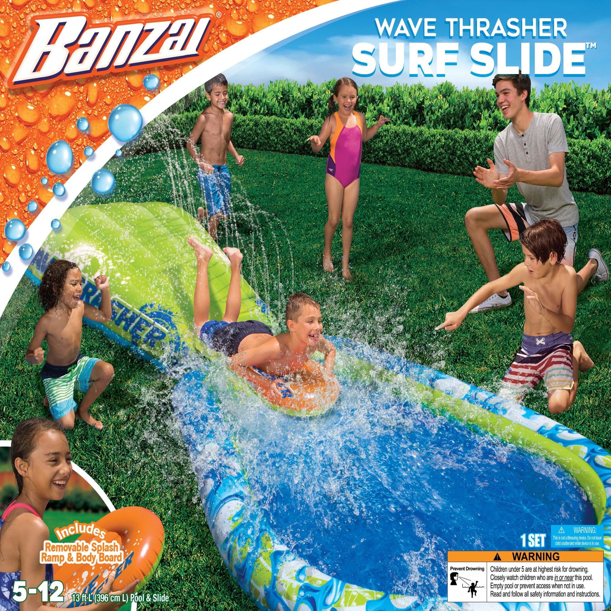 Banzai 13' Wave Thrasher Surf Slide Water Slide