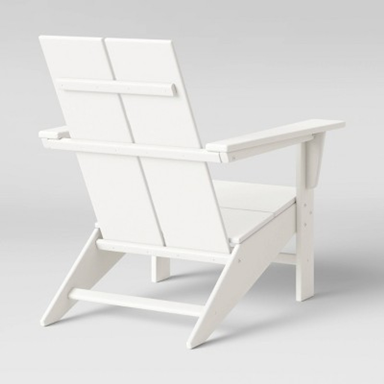 Moore POLYWOOD Patio Adirondack Chair， Outdoor Furniture - White - Project 62