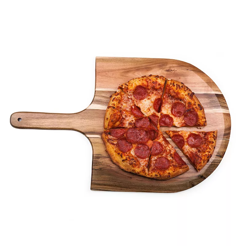 Picnic Time Maryland Terrapins Acacia Pizza Peel Serving Paddle