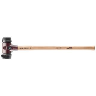 Halder Simplex 4 lbs. Mallet with 60 Long Handle Black Rubber Stand-Up Black Rubber Inserts 3022.261