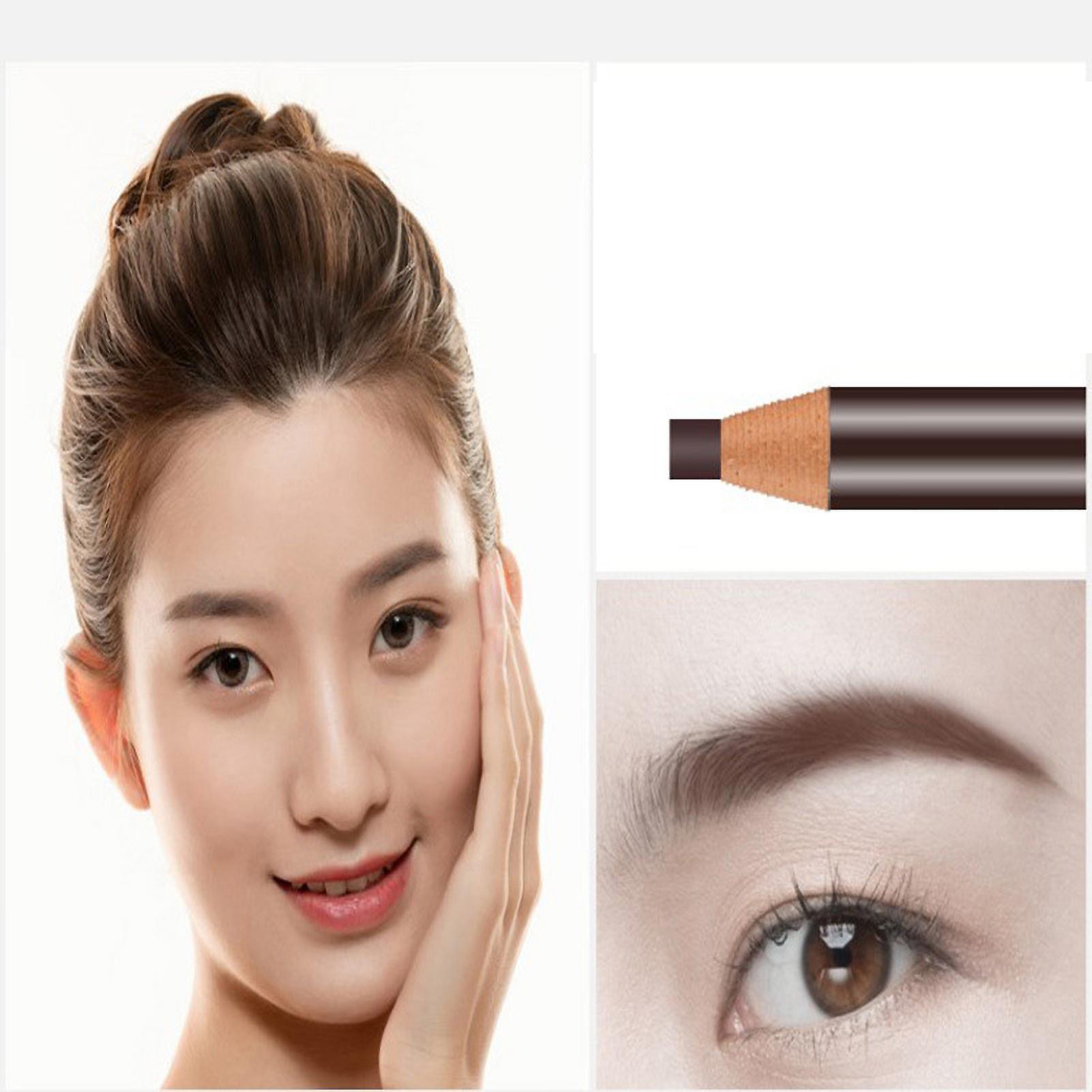 Eyebrow Pencil Multi Color Waterproof Sweatproof Non Fading Natural Durable Pull Cord Peel Off Eyebrow Pencildark Brown