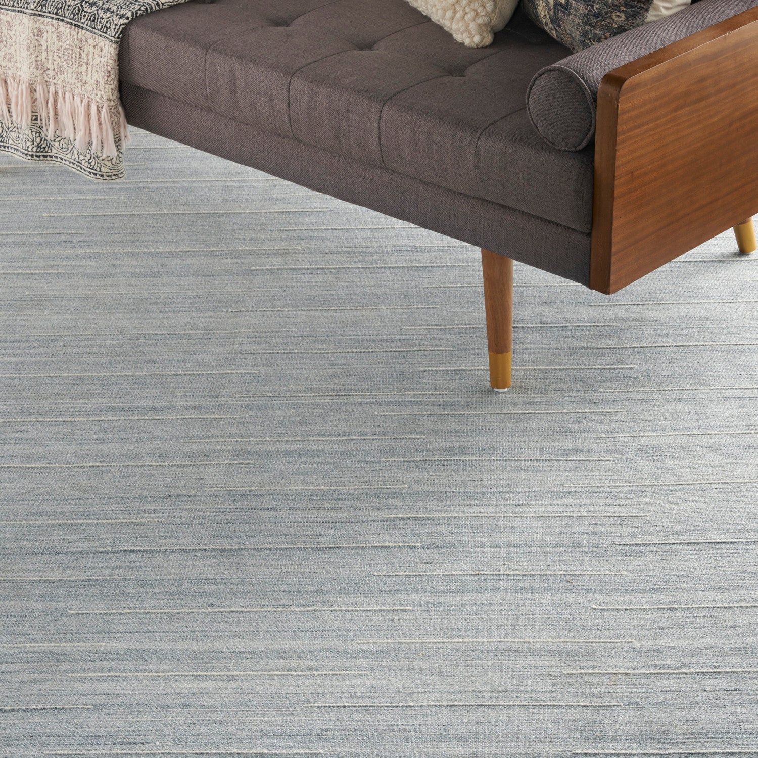 Interweave Light Blue Modern Rug