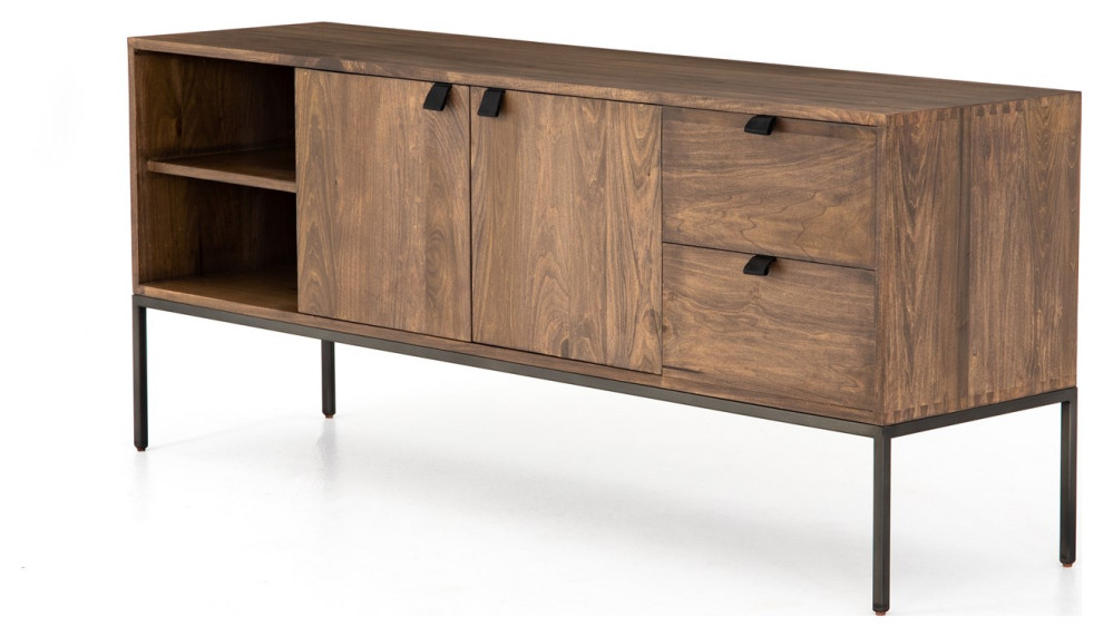 Trey Media Console   Industrial   Entertainment Centers And Tv Stands   by Four Hands  Houzz