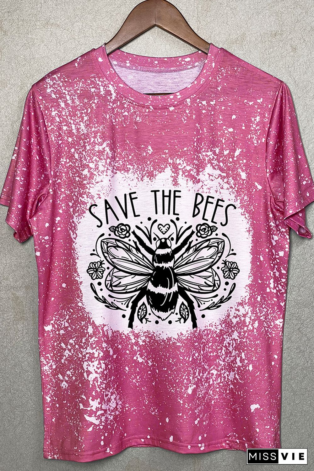 Save The Bees Floral Graphic Tee Wholesale