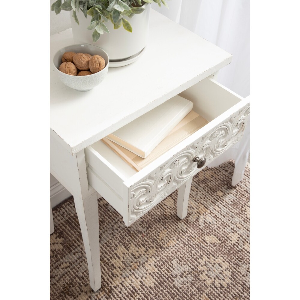 Kate and Laurel Cassetta Wood Side Table