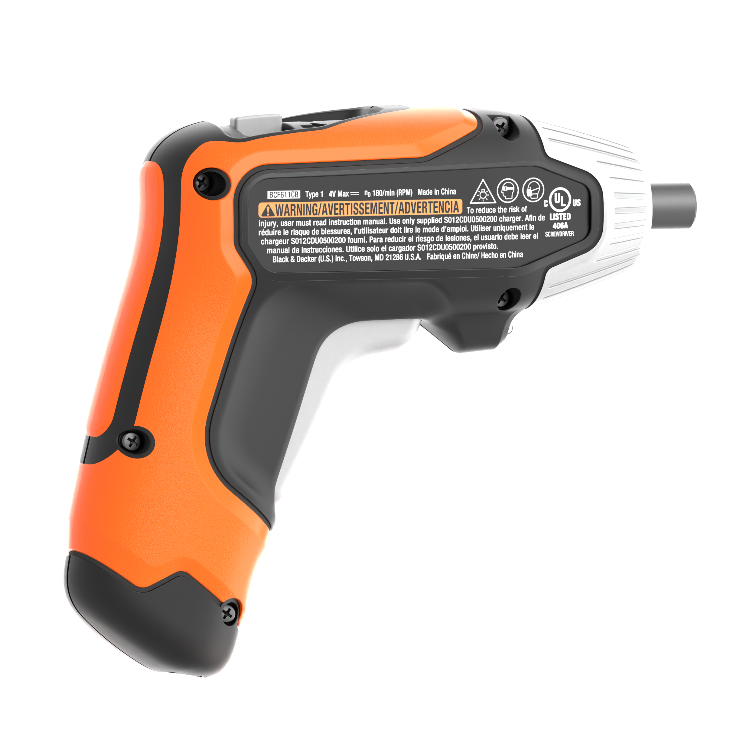 4V MAX* Cordless Screwdriver with 1-inch Screwdriver Bits