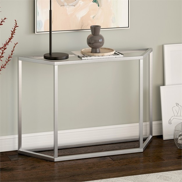 Silver Console Table Henn amp hart