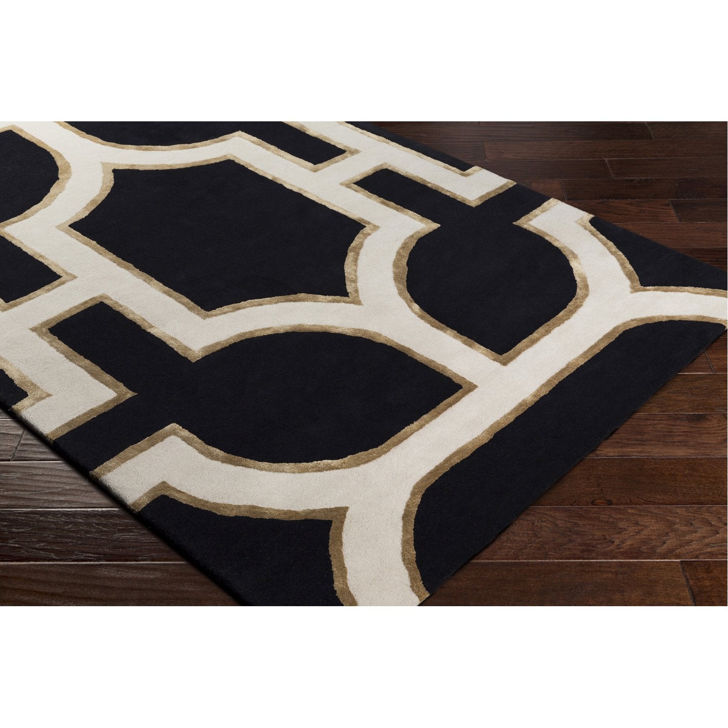 Intermezzo Rug in Black & Cream