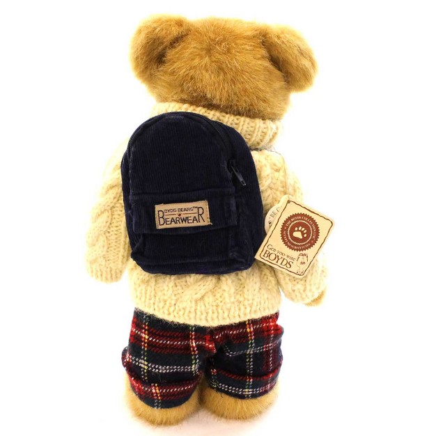 Boyds Bears Plush Kendall B Learnin 12 0 Inches School Student 912661 Fabric