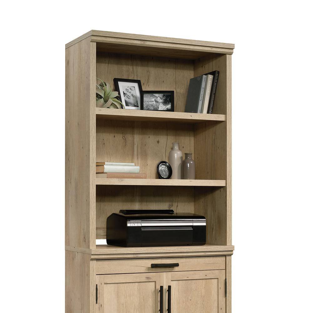 SAUDER Aspen Post 41.339 in. H Prime Oak Library Hutch 427017