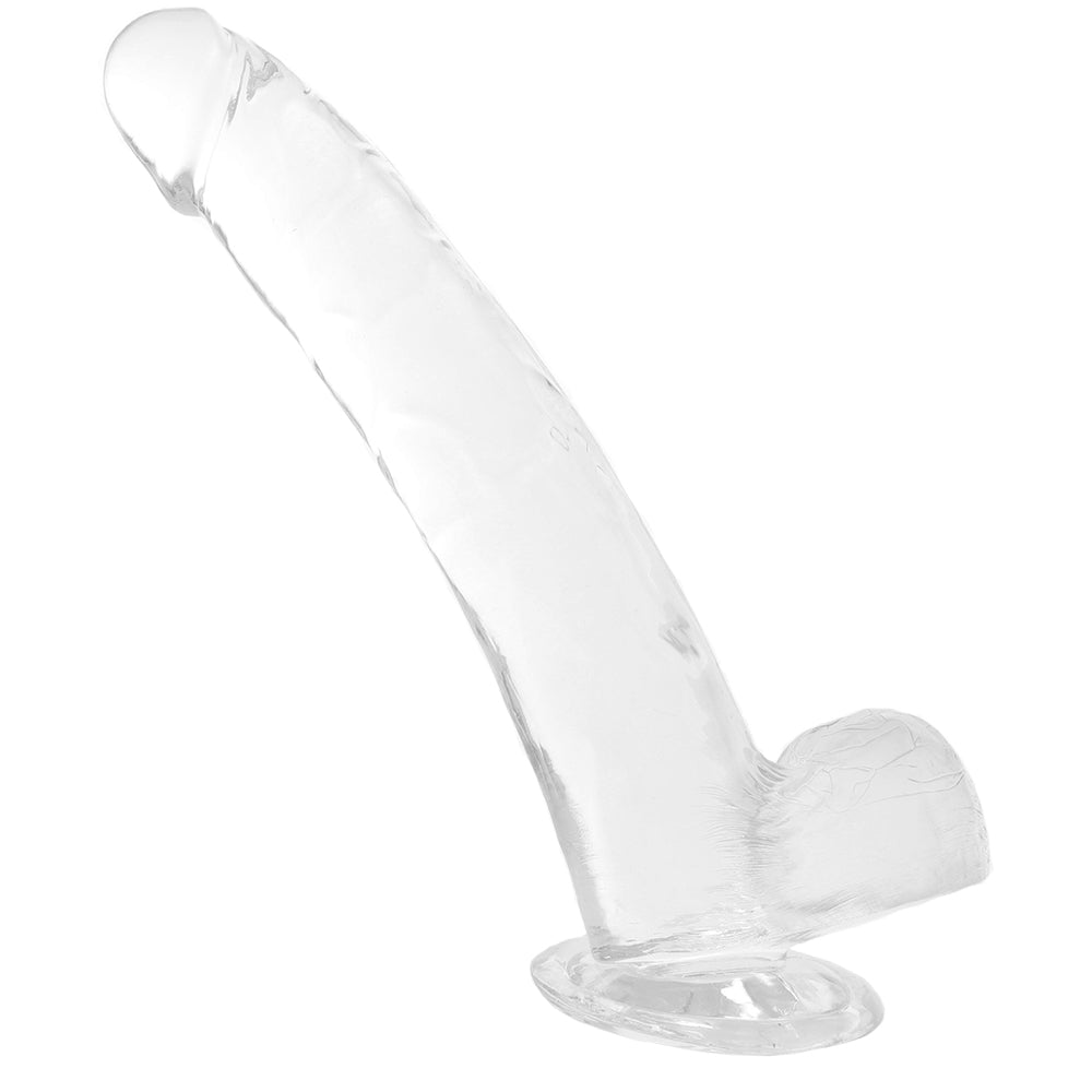 Size Queen 10 Inch Jelly Dildo in Clear