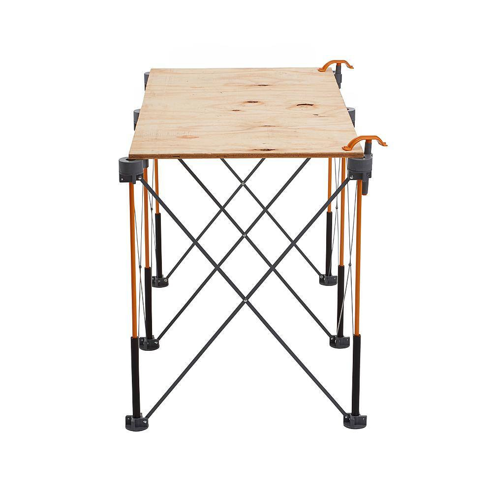 BORA 30 in. x 24 in. x 48 in. Steel Centipede Work Support Sawhorse with Accessories CK6S