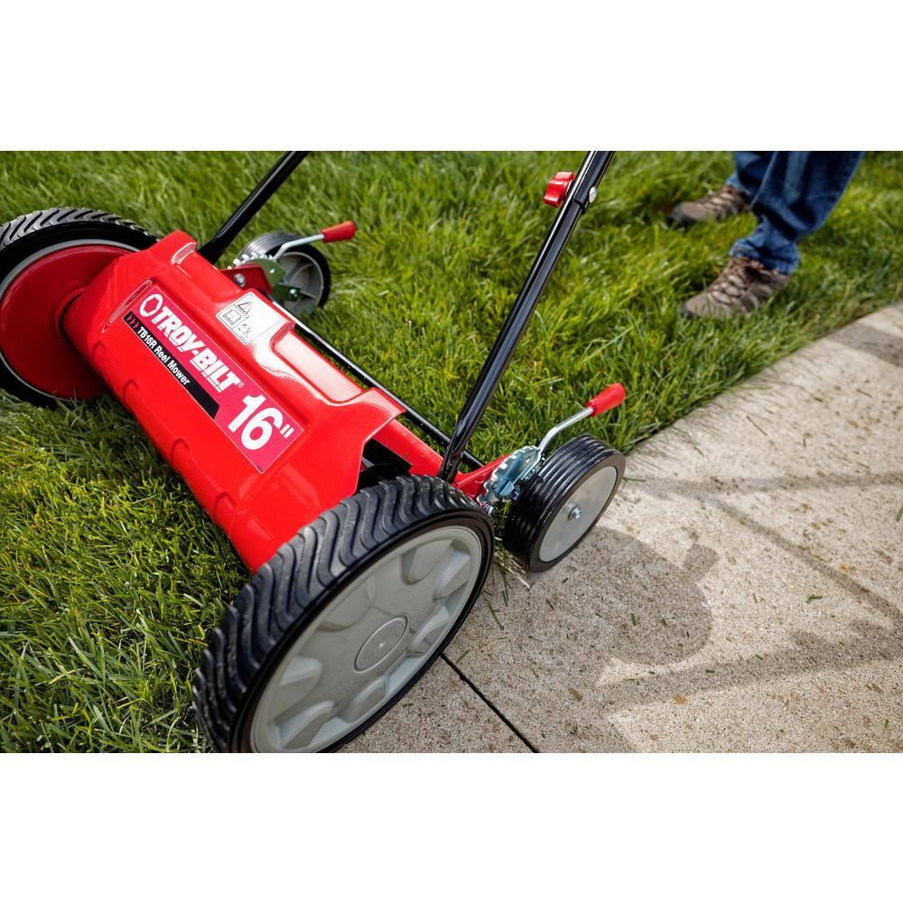 Troy-Bilt 16 in. Manual Walk Behind Reel Lawn Mower TB16R