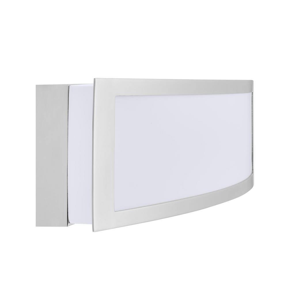 Hampton Bay Woodbury 24.02 in. Chrome LED Bathroom Vanity Light Bar with Frosted Acrylic Shade IQP1301LX-07CR