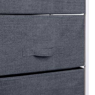 SIMPLIFY 17.7 in. x 11.8 in. x 37.4 in. 4-Drawer Storage Chest in Grey 27194-GREY