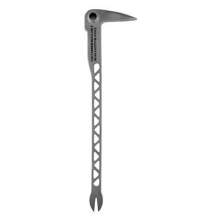 MW 15 oz. TiBone 3 Smooth Face with Curved Handle and Titanium Trim and 12 in. Titanium Clawbar Nail Puller with Dimpler TB3SC-TICLW12