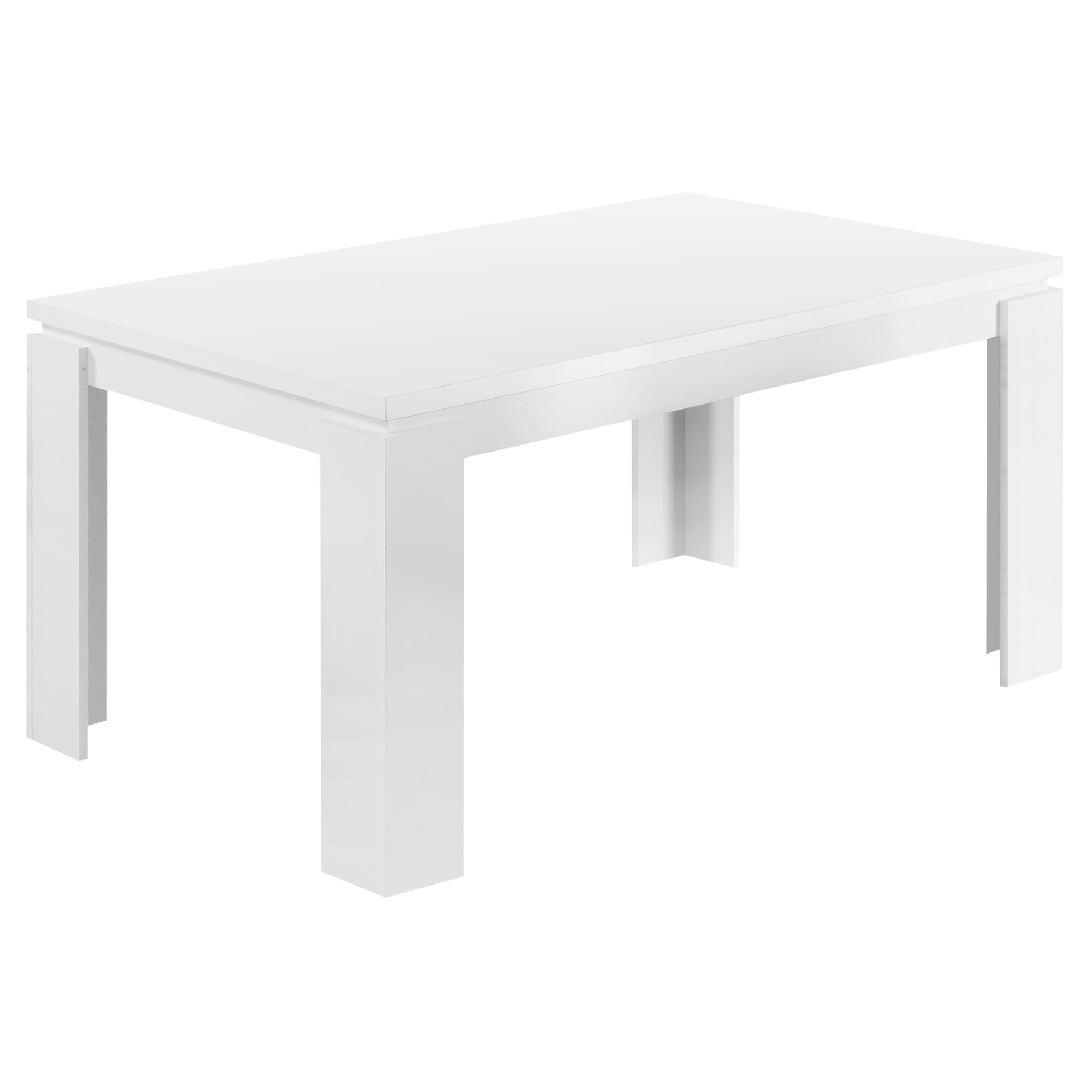 Dining Table, 60 Rectangular, Kitchen, Dining Room, Laminate, White, Contemporary, Modern