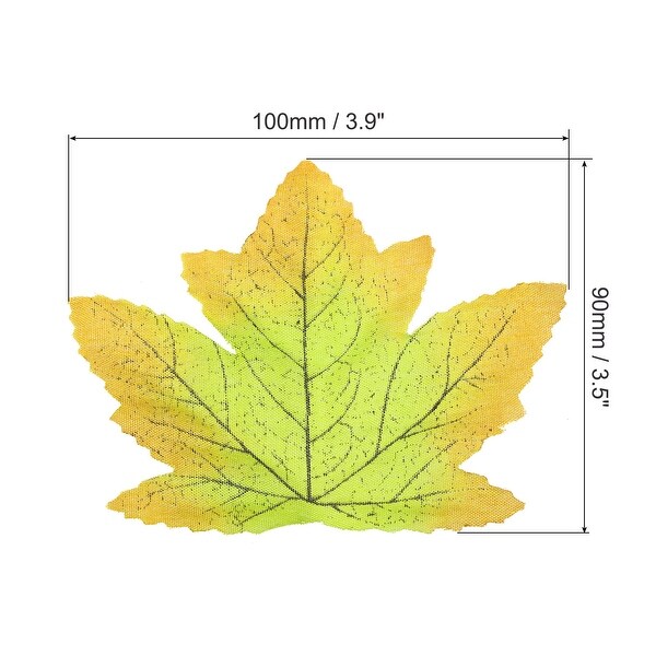 Fake Fall Leaves，200 Pack Artificial Maple Leaves