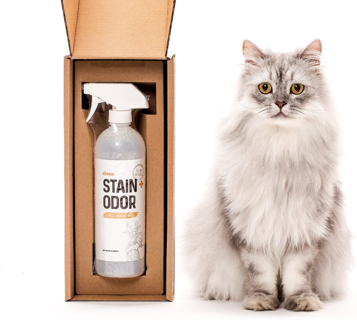 Litterbox.com Stain + Odor Citrus Vanilla Spray， 24-oz bottle