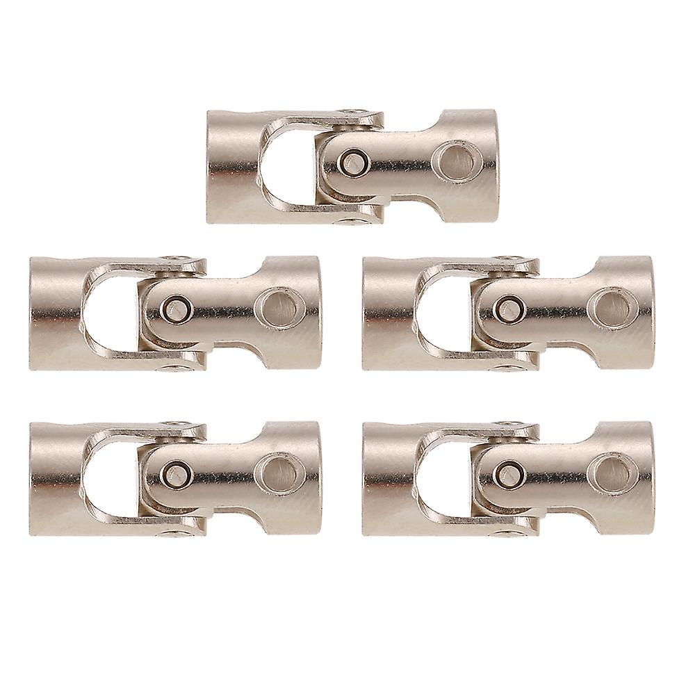 5pcs Stainless Steel 4 To 4mm Full Metal Universal Joint Cardan Couplings For Rc Car And Boat D90 Scx10 Rc4wd Red