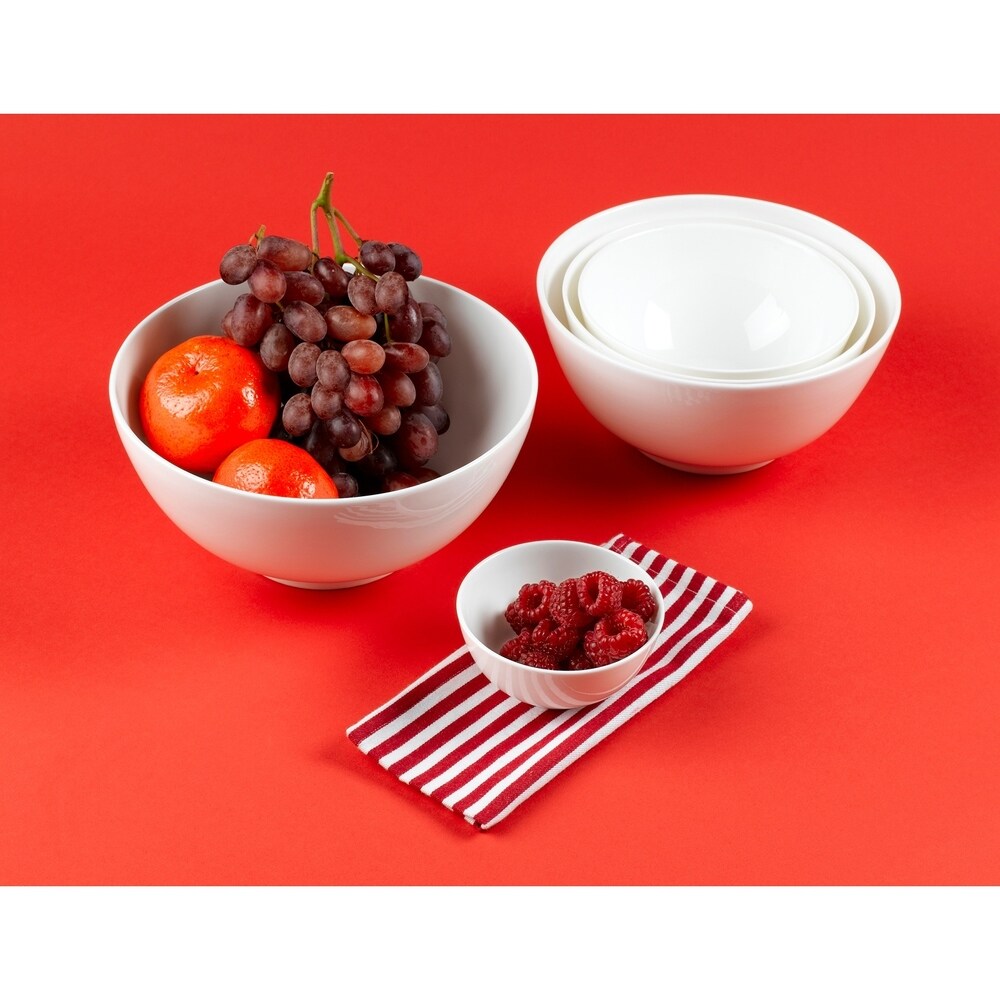 Red Vanilla Noodle Bowls (Set of 2)