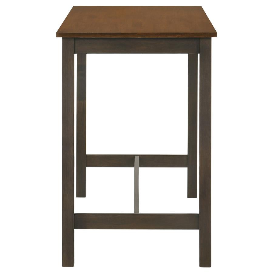 Connie 4-Piece Counter Height Set Chestnut And Dark Brown