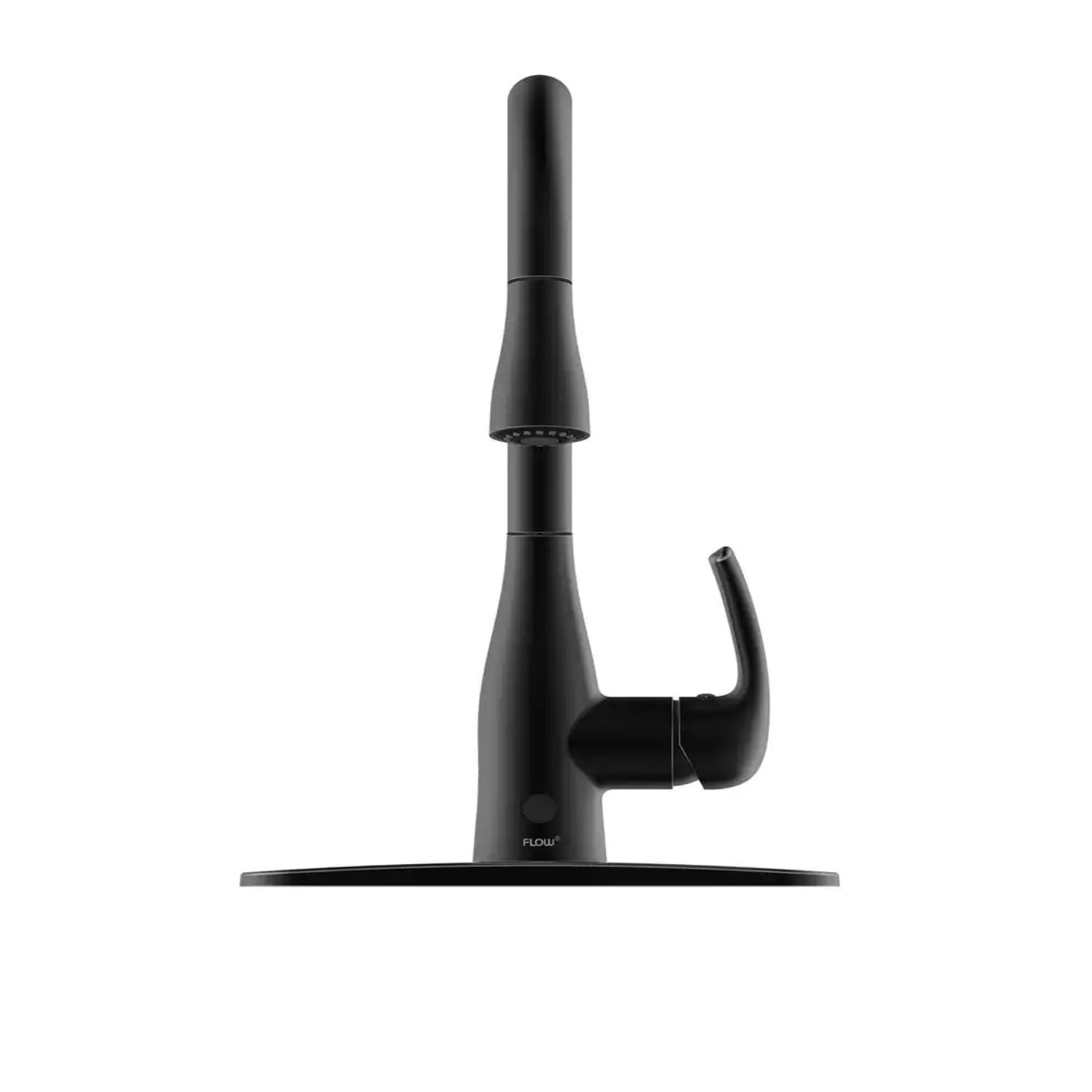 Flow Motion Activated Single-Handle Pull-Down Sprayer Kitchen Faucet in Matte Black