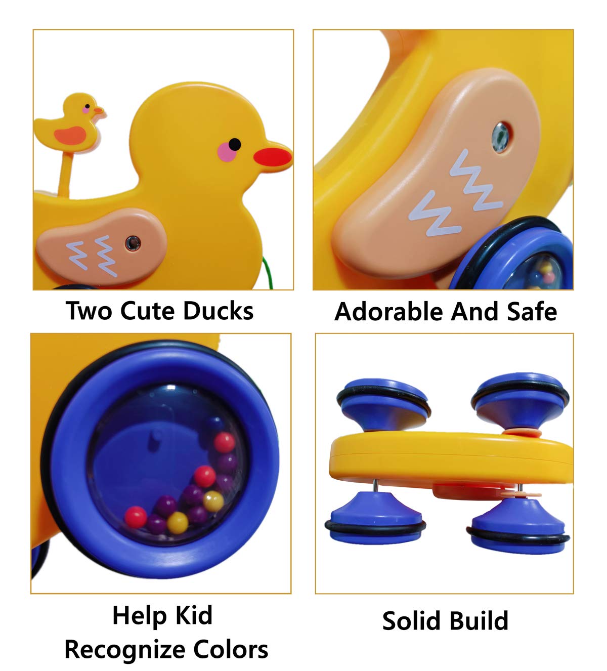 Toddler Toys Learning Toys Pull Toy 1 2 Year Old Boy Girls Outdoor Toys  Gift for Kid's Birthday Christmas Halloween Thanksgiving Day Easter Duck