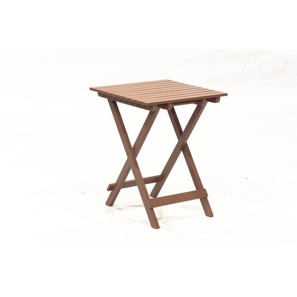 Wood Patio Folding Side Table