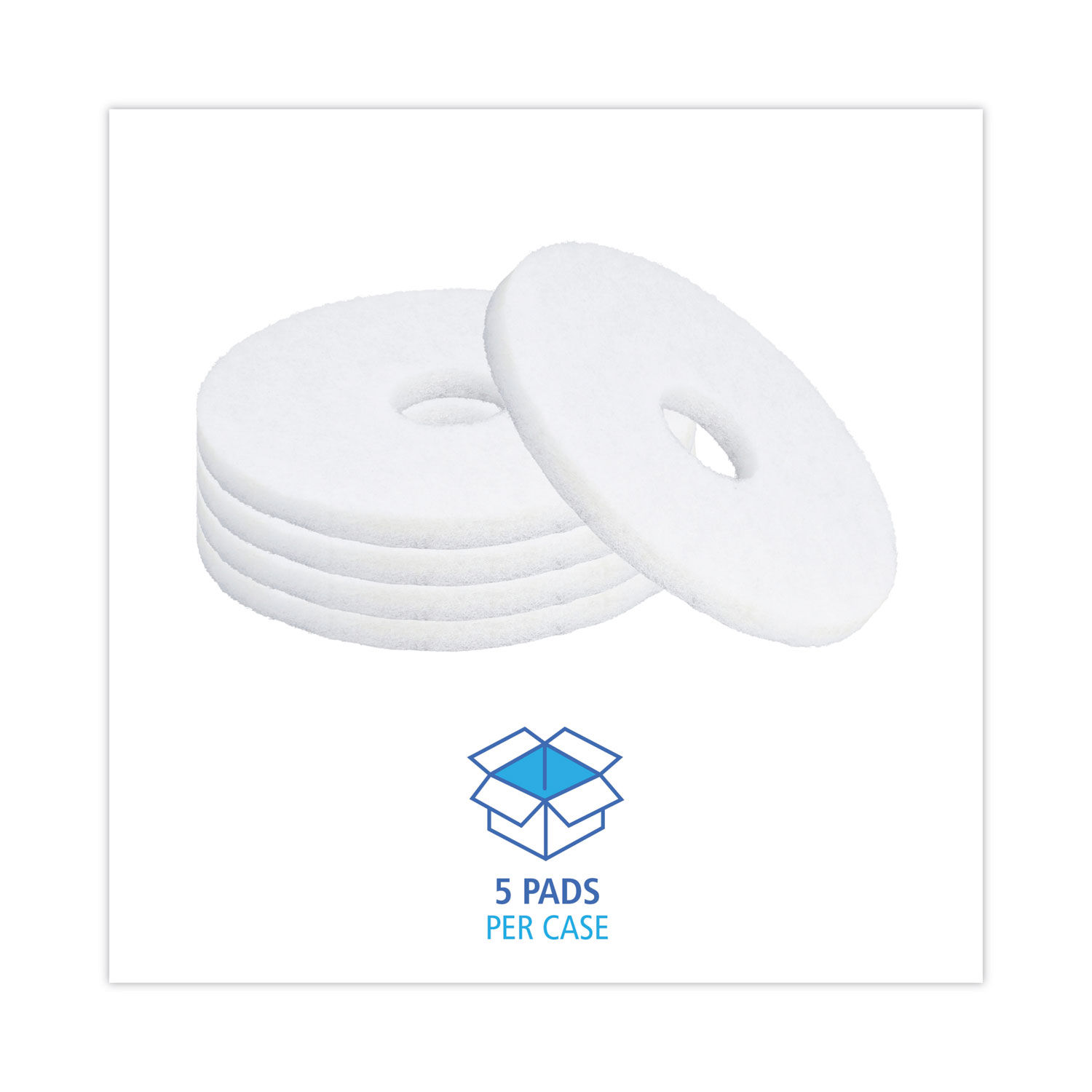 Polishing Floor Pads by Boardwalkandreg; BWK4013WHI