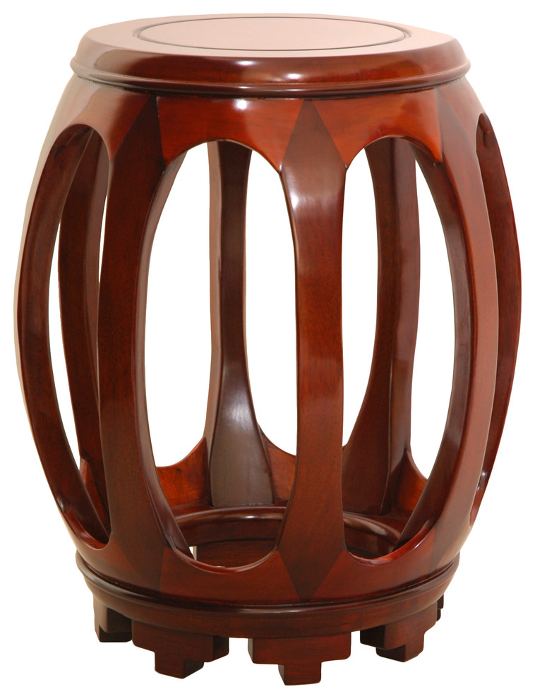 Rosewood Circular Stand  Honey   Transitional   Plant Stands And Telephone Tables   by ShopLadder  Houzz