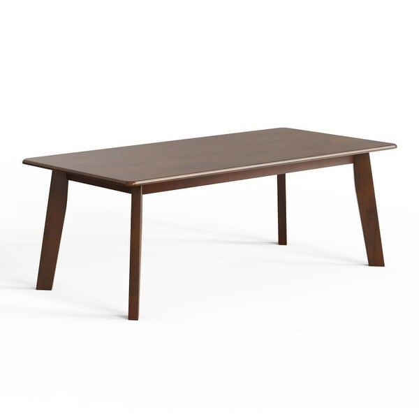 Rustic Minimalist Espresso Wooden Coffee Table - 47L x 23.5 W x 17 H