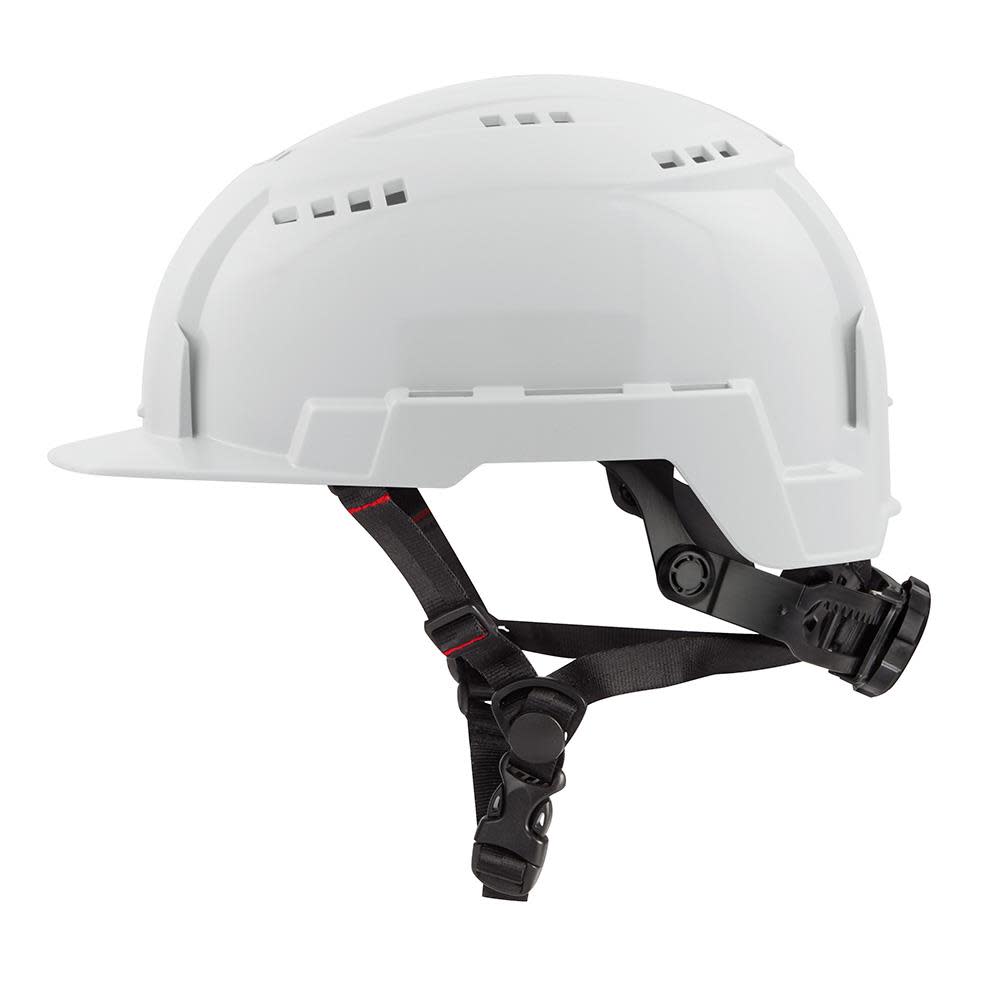 Milwaukee White Front Brim Vented Helmet with BOLT Class C ;