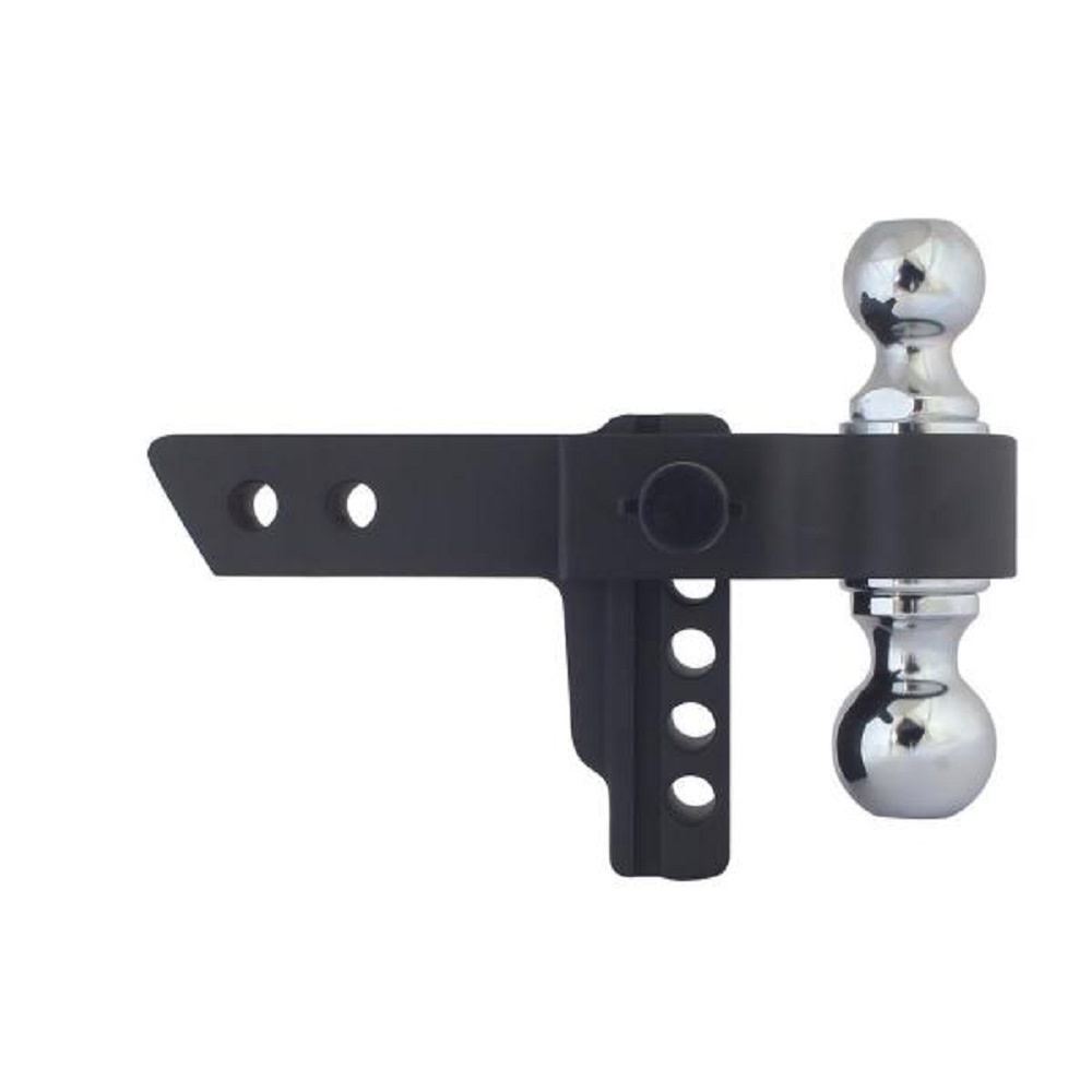 Blackout 8，000 lbs / 10，000 lbs Capacity Adjustable Drop Hitch， 2 inch and 2-5/16 inch Ball ; 0-4 inch Drop ;