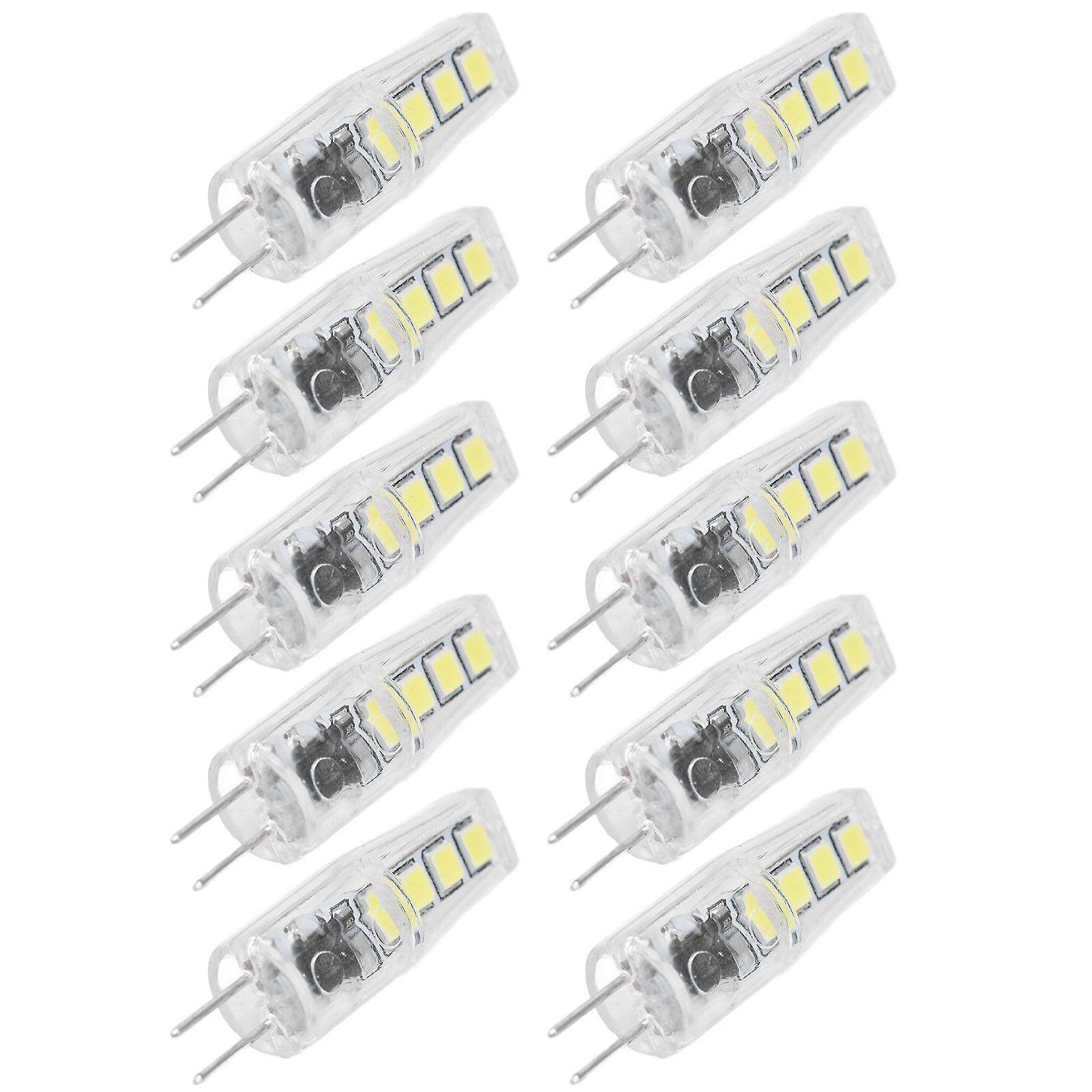 10pcs G4 8led Light 2835 Lamp Chips 2w 360 Angle Pc Lamp Bulb For Home Office 220vwarm Light