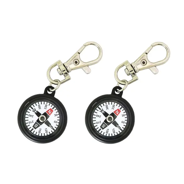 Mini Survival Compass Portable Outdoor Camping Hiking Pocket Navigator Adventure Key chain Compass Climbing Equipment Outdoor