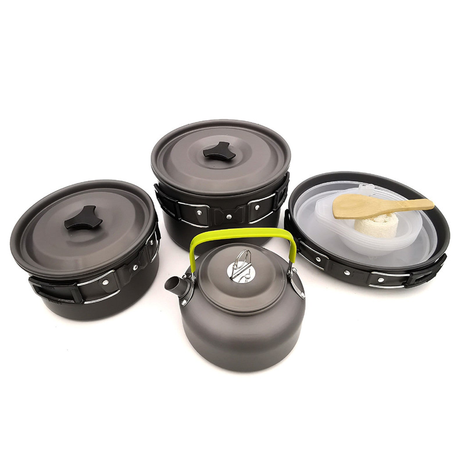 Wepro Outdoor Camping Cookware Combination Cookware Tableware Picnic Bowl Pot Pan Set