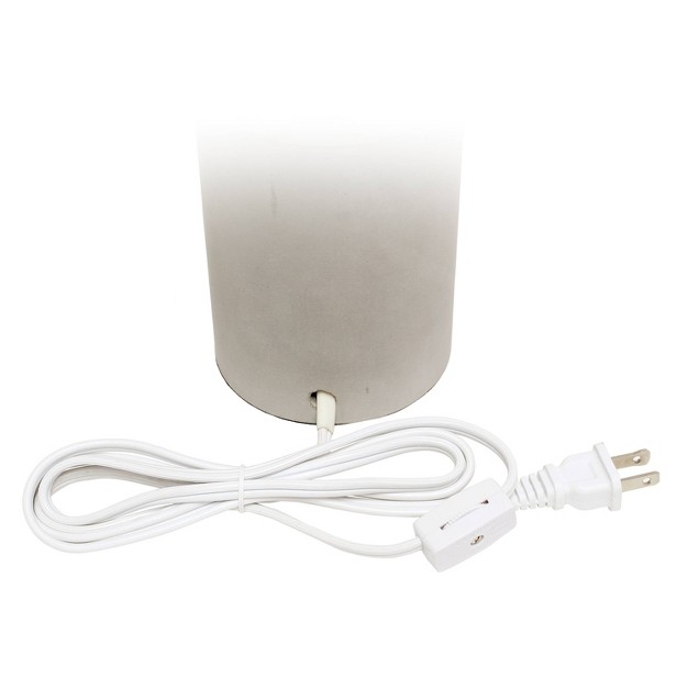 Concrete Table Lamp With Linen Shade Lalia Home