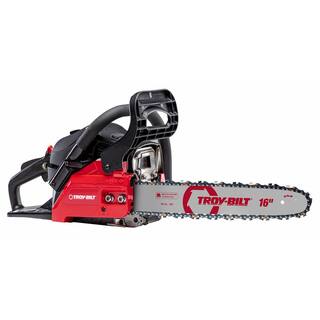 Troy-Bilt 16 in. 42 cc 2-Cycle Lightweight Gas Chainsaw with Automatic Chain Oiler TB4216