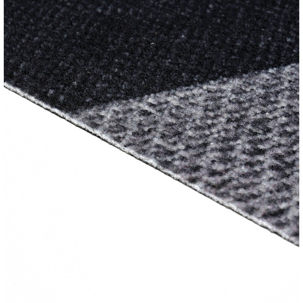 6 x27 X 8 x27 Sisal Outdoor Rug Black gray Foss Floors