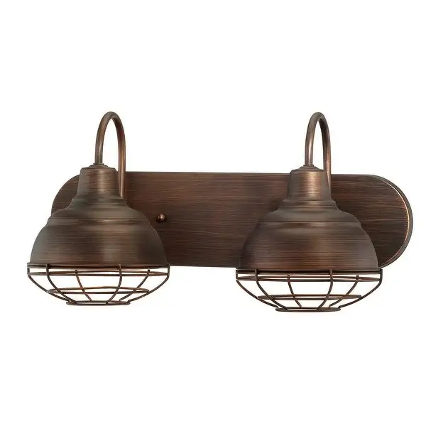 Millennium Lighting Neo-Industrial 2 Light Bathroom Vanity Fixture