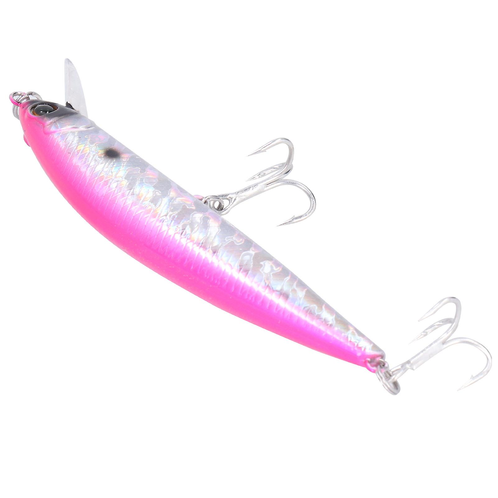 1pcs  Deepsea Fishing Lure With Treble Hook 40g Artificial Simulation Bait Accessorypink