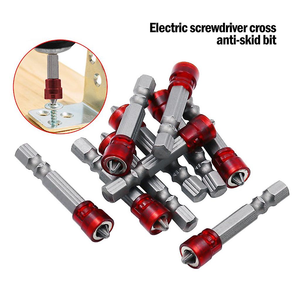 4pcs Electric Screwdriver Strong Magnetic Cross Bit Hand Electric Drill Strong Magnetic Ring Bit Single Head Wind Screwdriver