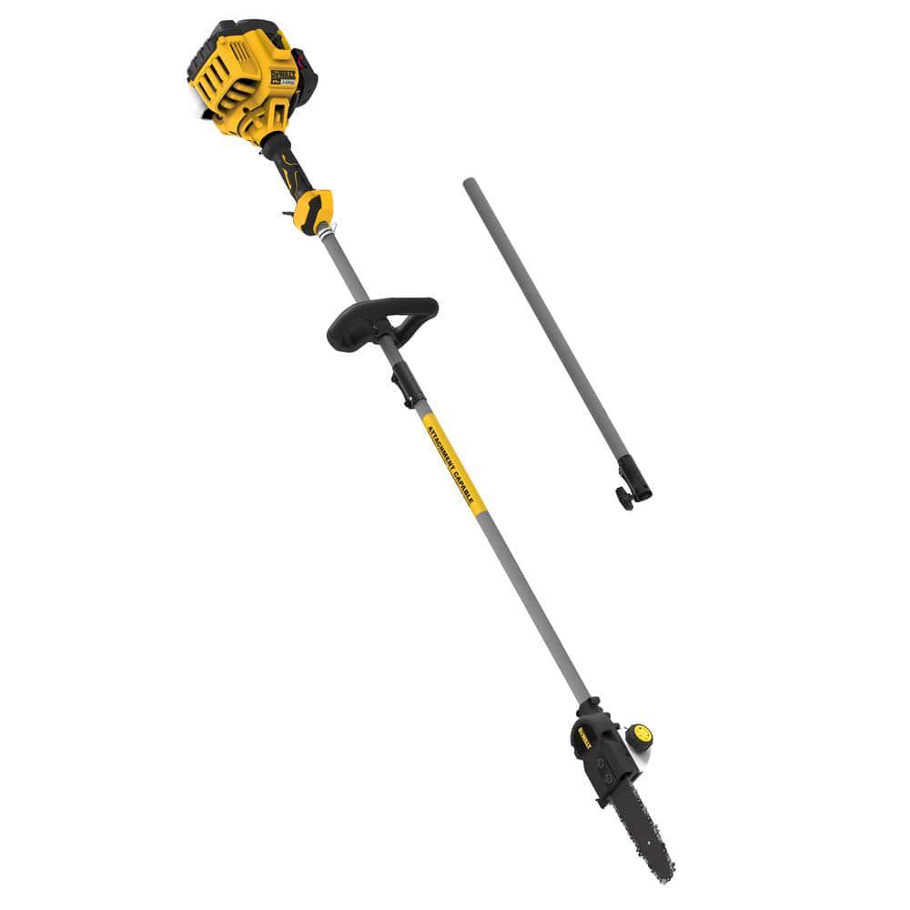 DEWALT 10 in 27cc Gas 2Cycle Pole Saw with Automatic Chain Oiler and Attachment Capabilities