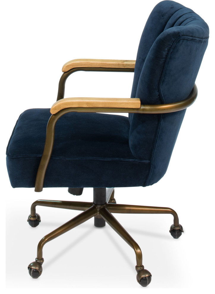 Brooks Swivel Chair   Industrial   Armchairs And Accent Chairs   by HedgeApple  Houzz